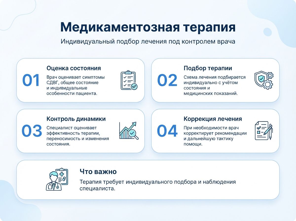 Лечение СДВГ в Хасавюрте у детей и взрослыхинфографика